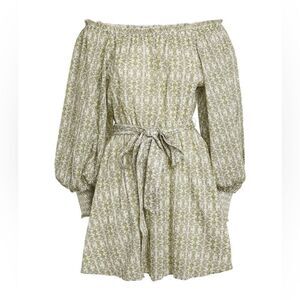 Alice + Olivia Small Off-The-Shoulder‎ Mary Mini Dress